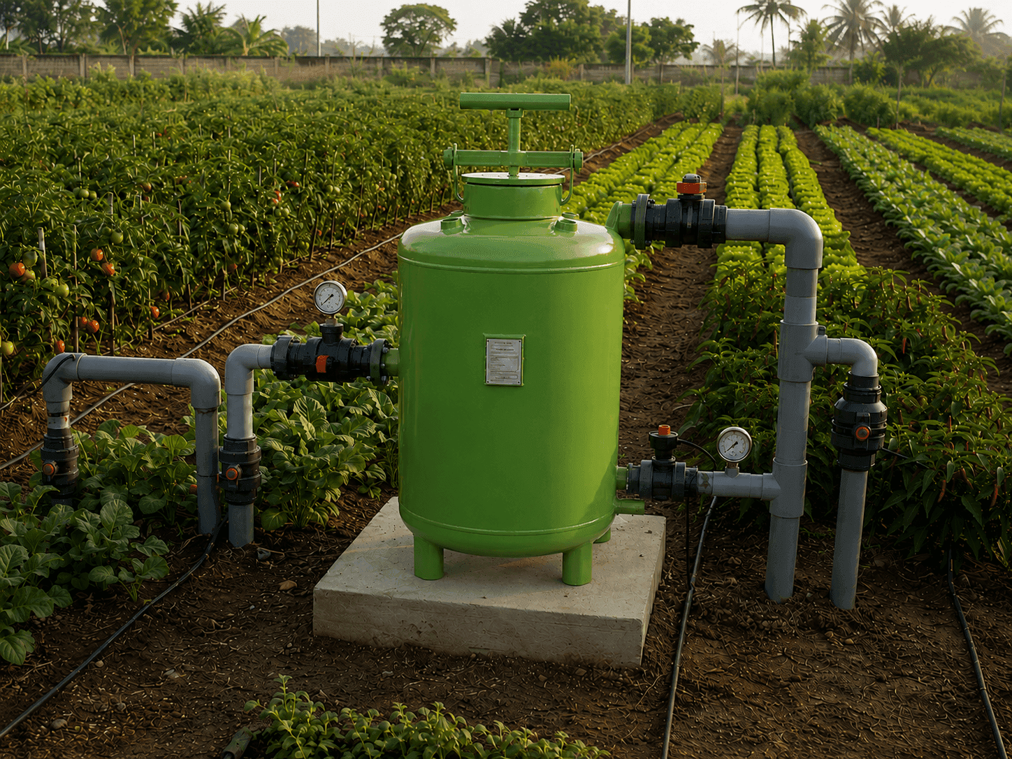 Used in sprinkler irrigation systems