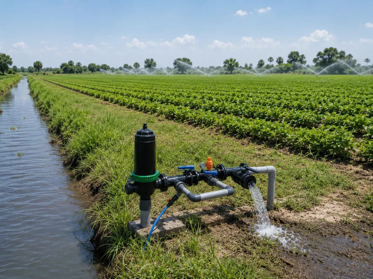Used in landscape irrigation systems