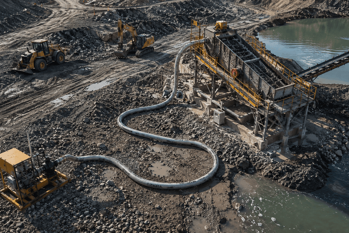 Used in Suction and discharge of concrete