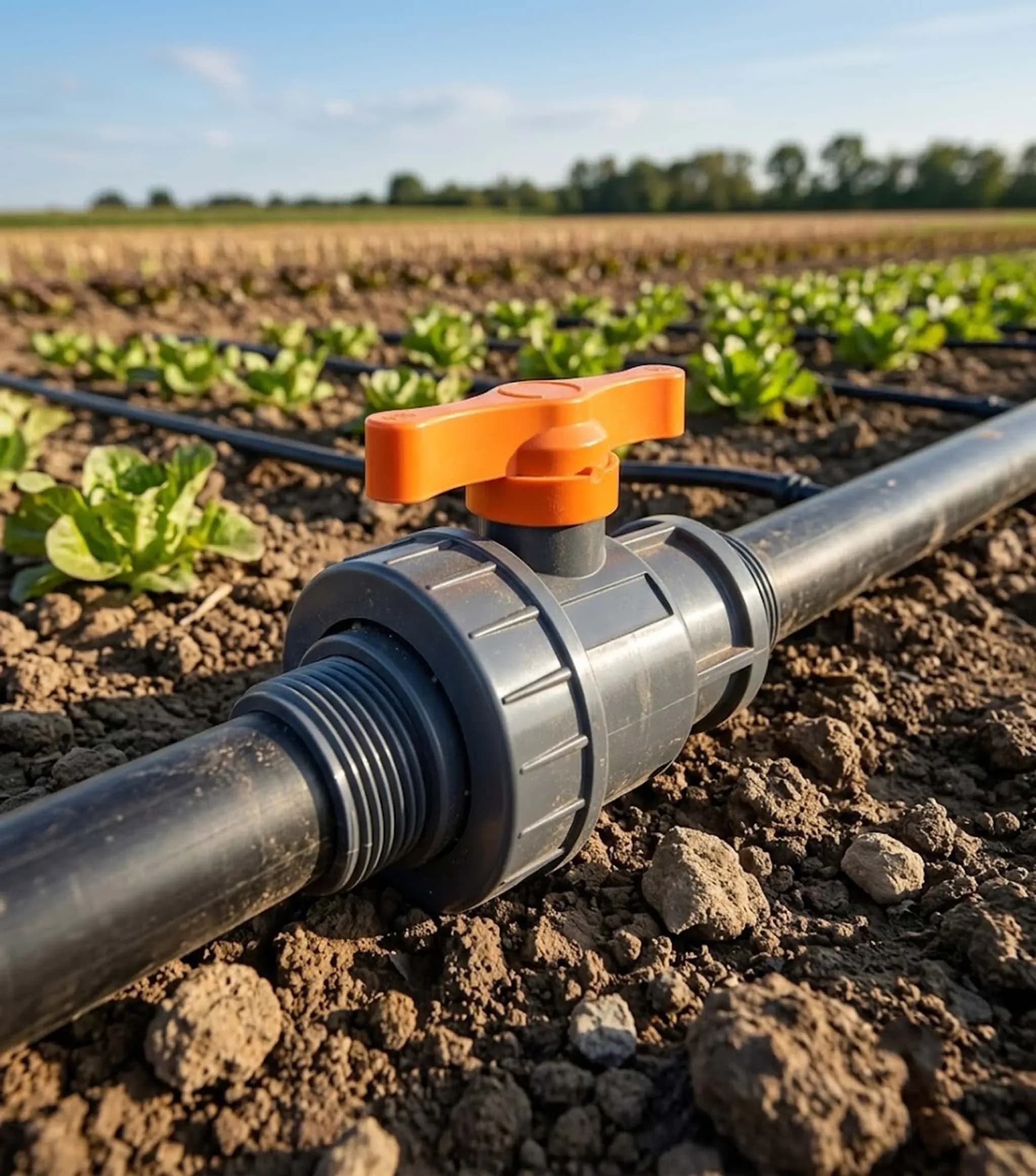 Used in water distribution lines
