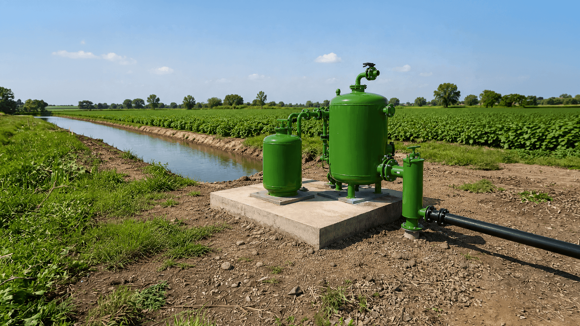 For agricultural water distribution